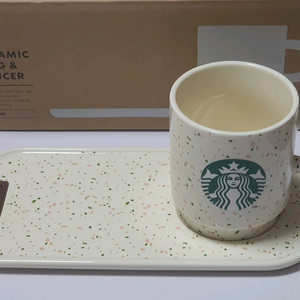 스타벅스 플라워 마켓 테라조 머그&소서 팔아요! (럭키백) 이미지