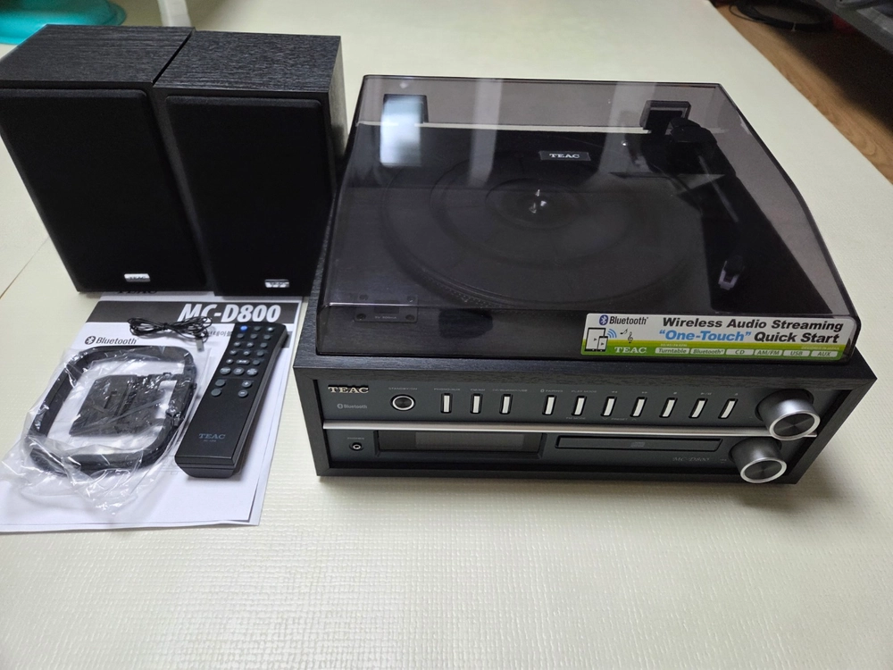 티악 TEAC MC-D800 올인원 오디오 CD+LP플레이어+USB+라디오+블루투스 - 안심되는 중고거래
