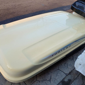 코란도투리스모 화이트 심한 변색 코토 일체형 루프박스 55만원