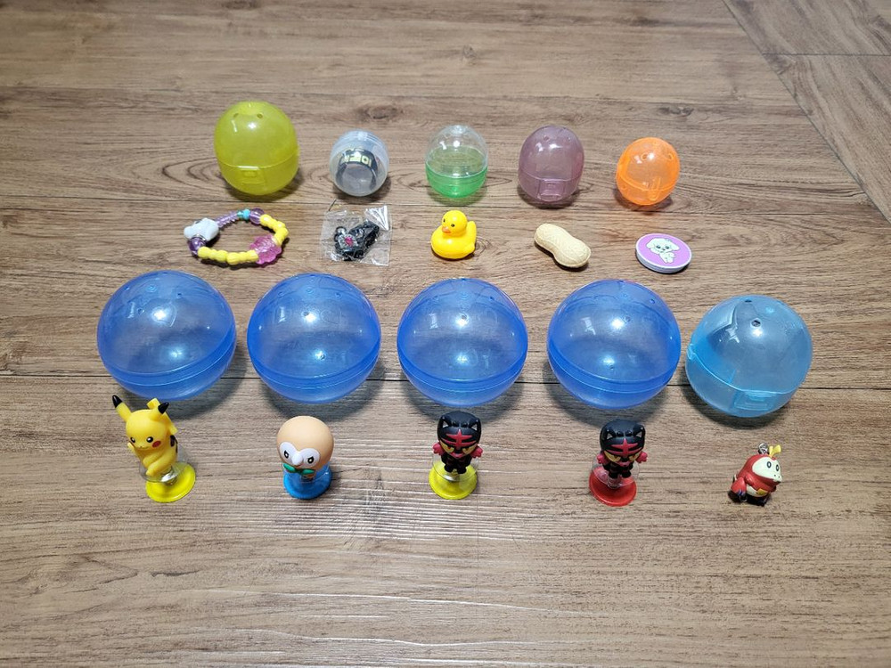 포켓몬 피규어 가챠 5개 + 뽑기 5개--0