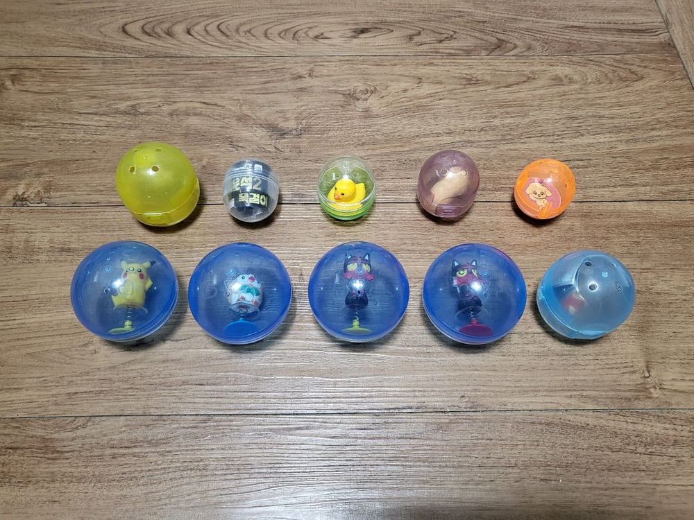 포켓몬 피규어 가챠 5개 + 뽑기 5개--7