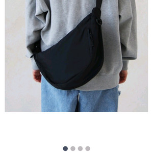 바이모스 나일론 호보백 블랙 크로스백