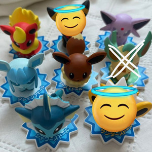 포켓몬 이브이 돌즈 피규어 샤미드 블래키 부스터 에브이 리피아 이미지