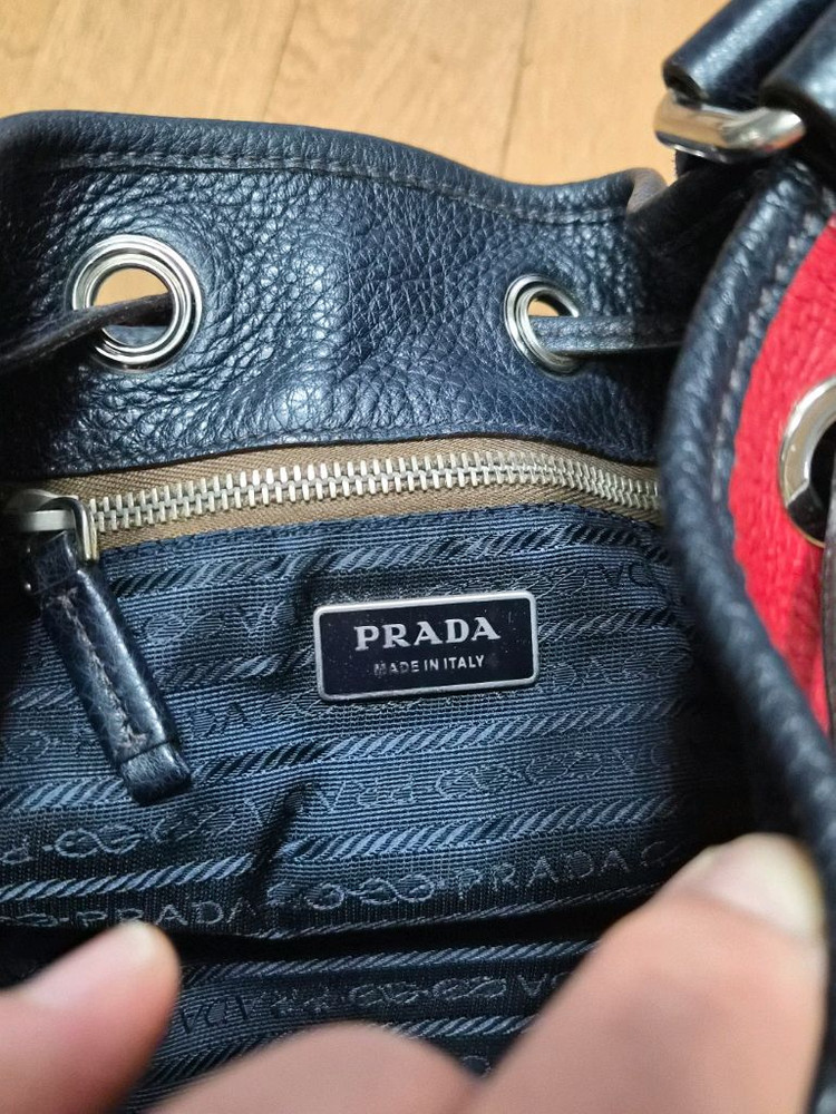 (정품) 프라다 가죽 버킷백 (명품 여자 가방 크로스백 숄더백)--3