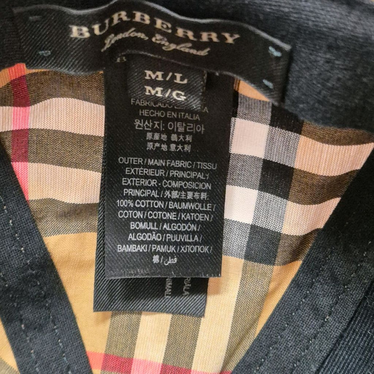 (정품) 버버리 체크 코튼 볼캡 L사이즈 (명품 남자 여자 모자) 이미지