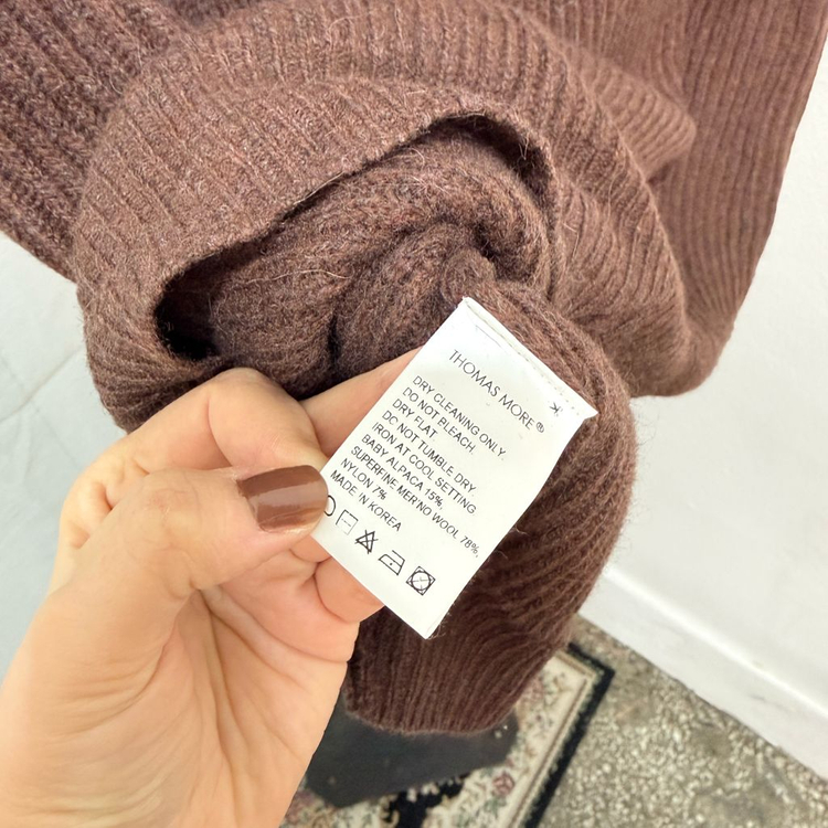 (L)토마스모어 알파카 메리노울 니트베스트 조끼 4121 이미지