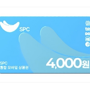 spc 모바일상품권 해피콘 4천원권 이미지