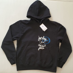 조던X트레비스스캇X프라그먼트 후드 블랙 100사이즈 이미지