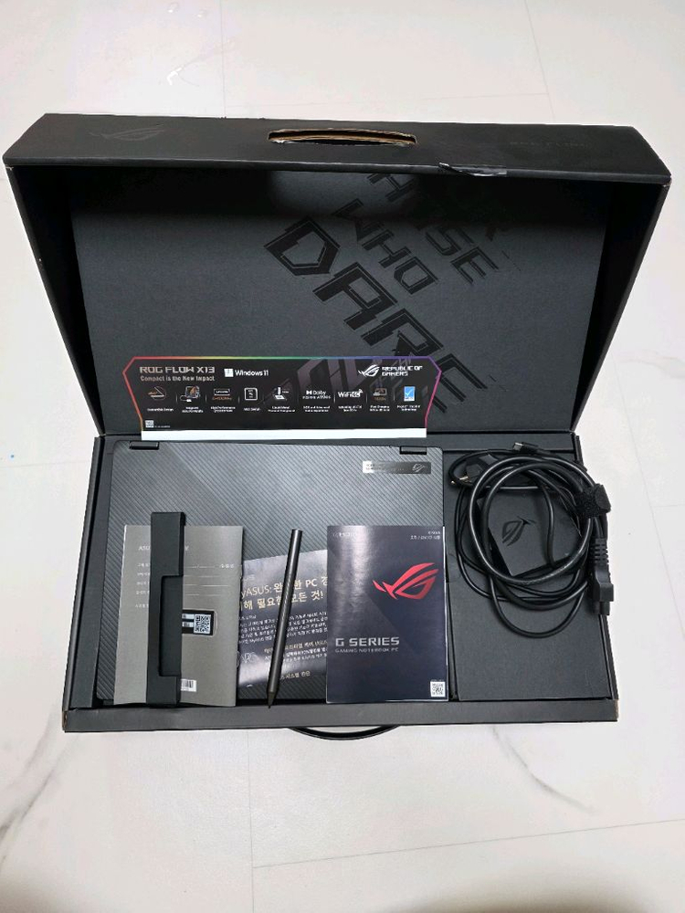 asus rog flow x13 3050ti 13인치 게이밍 노트북 이미지