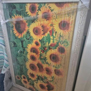 해바라기 보석십자수