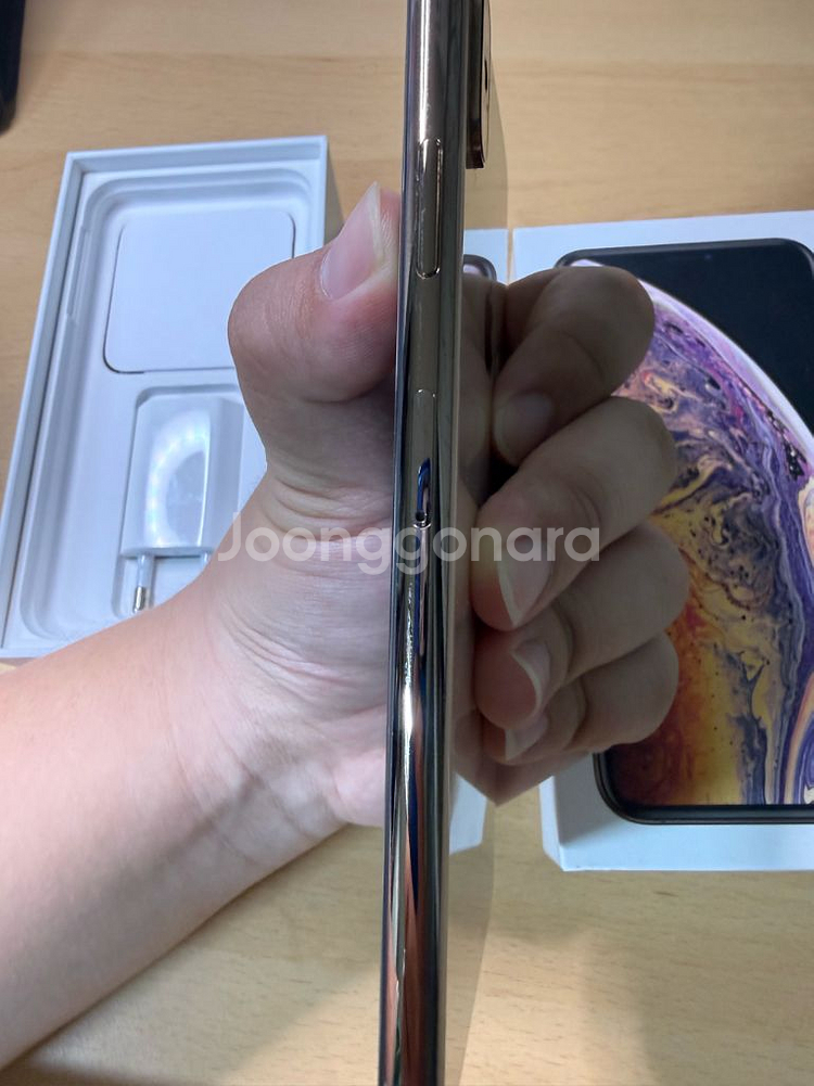 아이폰 xs max 골드256gb--3