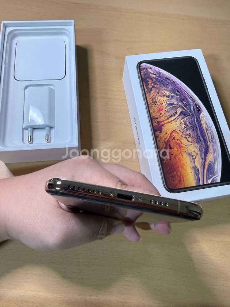 아이폰 xs max 골드256gb--5