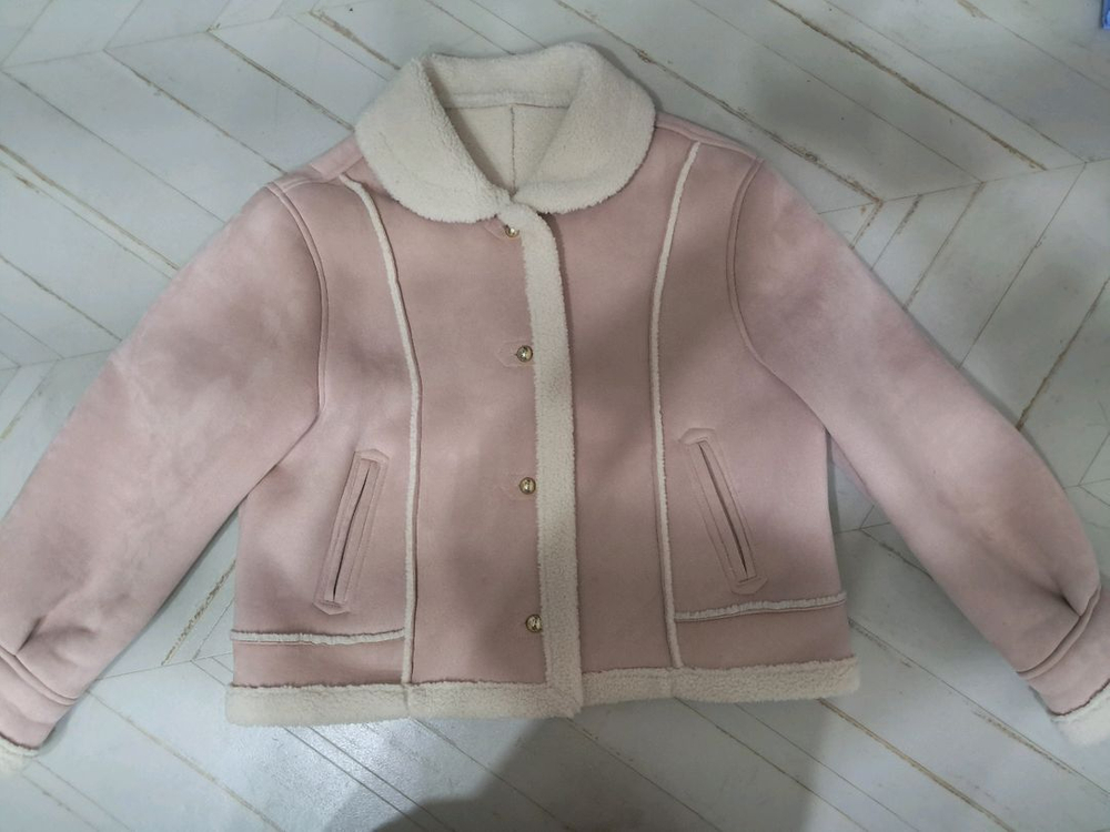 포커스 핑크 무스탕 자켓 FREE 새옷 이미지