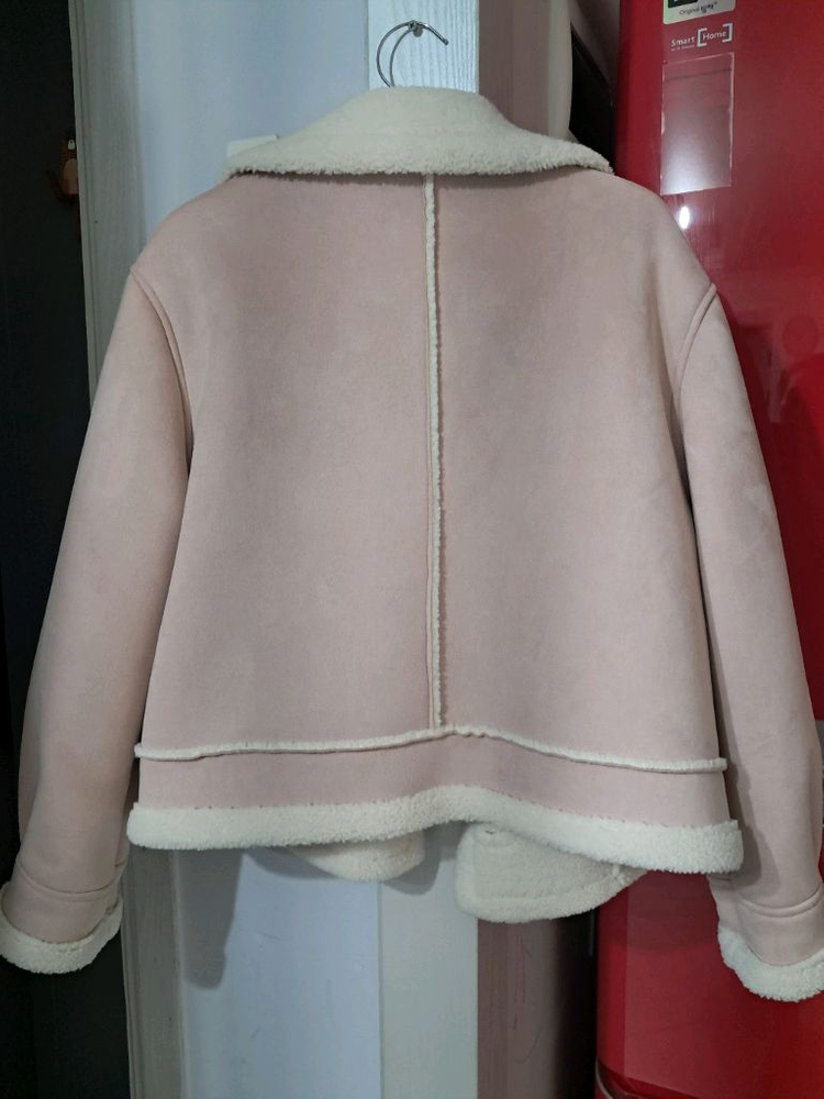 포커스 핑크 무스탕 자켓 FREE 새옷 이미지