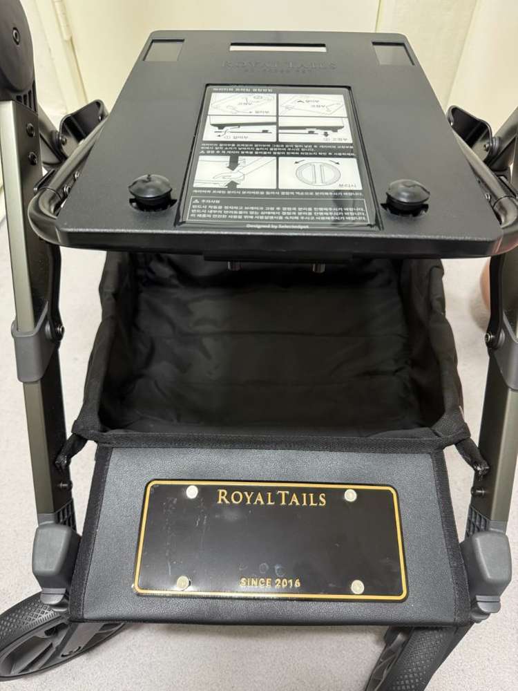 로얄테일즈 그레이스 프레임 반려차 프레임 강아지 개모차 유모차--5