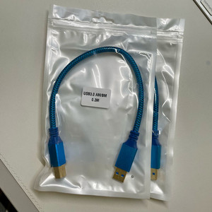 USB 3.0 A to B 케이블 0.3m 2개