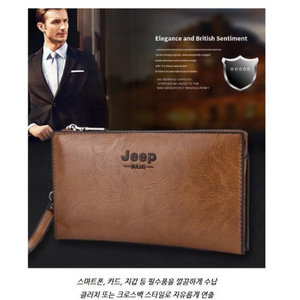 무료배송 지프 브랜드 남성용 클러치백 새상품 이미지