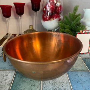 (미사용) 프랑스에서 사온 모비엘 구리 베이킹 믹싱볼 45L