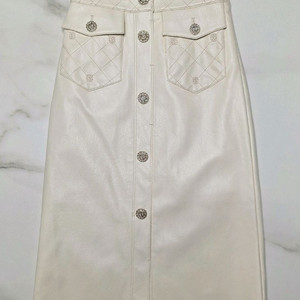 에고이스트 퀄팅장식 레더스커트