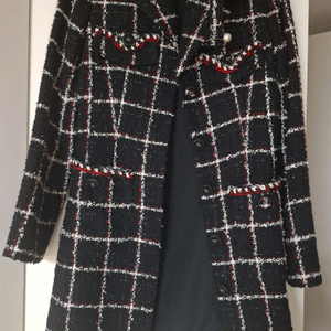 에고이스트 슬림핏 트위드 자켓 55사이즈