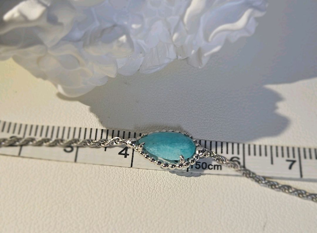 14k 팔찌 아마조나이트 원석--2