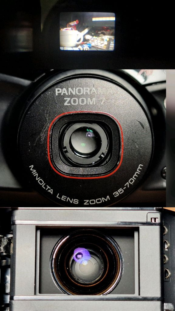 미놀타 파노라마 줌 7 필름카메라 빈티지 레트로 로모 앤틱 일본 감성 필카 촬영 y2k 인테리어 사진--6
