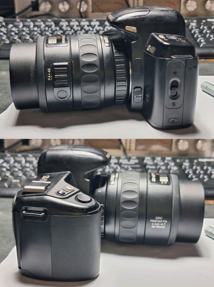 가방+렌즈+배터리 필름카메라 세트/펜탁스 Z-10 28-80mm 빈티지 레트로 로모 앤틱 y2k 일본 감성 필카--8