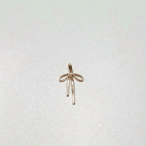 14k리본 펜던트 핑크골드(체인제외)목걸이 이미지