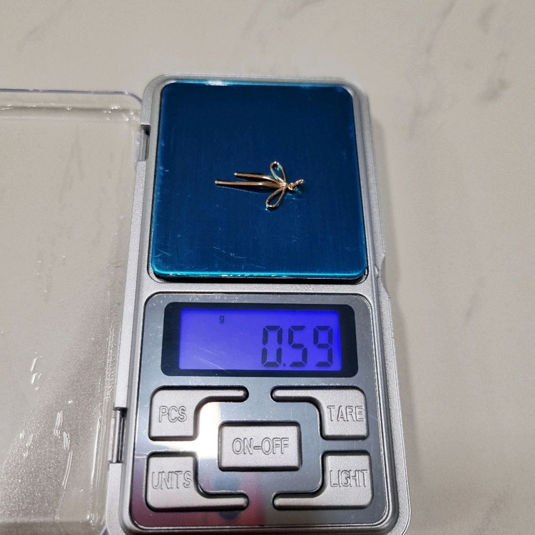 14k리본 펜던트 핑크골드(체인제외)목걸이 이미지