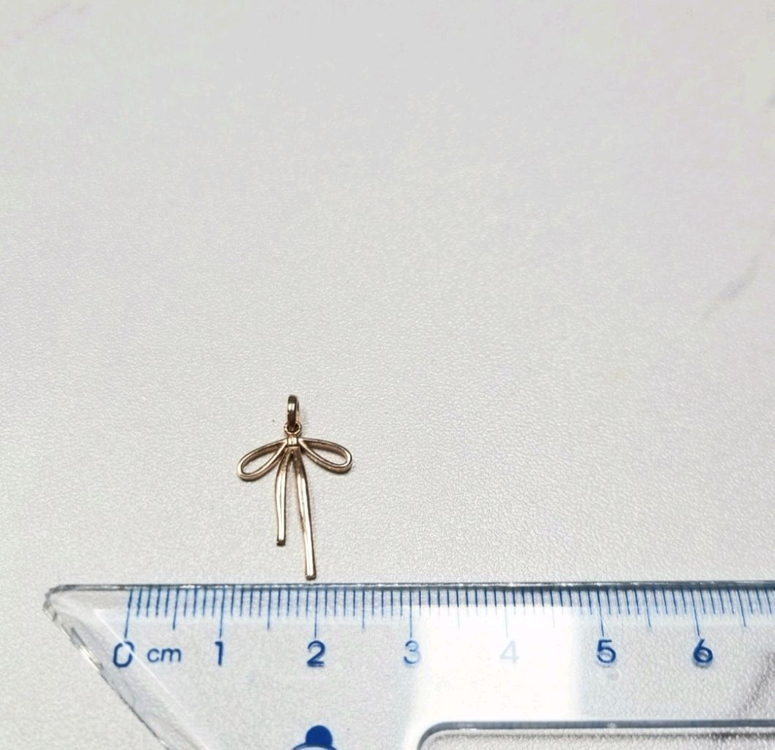 14k리본 펜던트 핑크골드(체인제외)목걸이 이미지