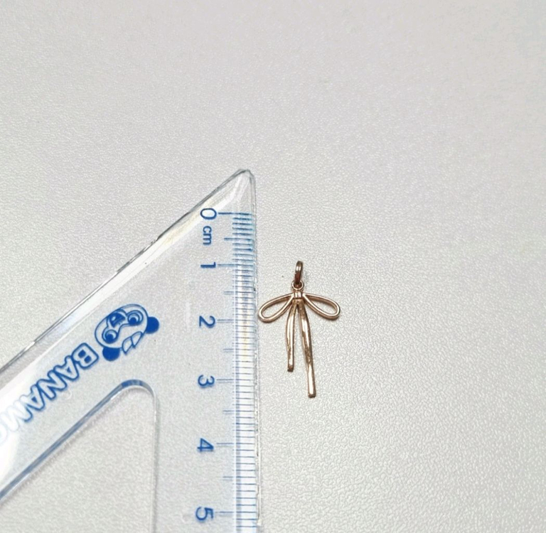 14k리본 펜던트 핑크골드(체인제외)목걸이 이미지