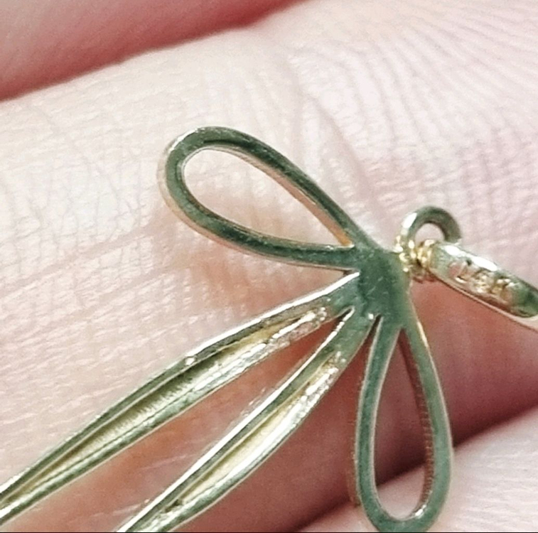 14k리본 펜던트 핑크골드(체인제외)목걸이 이미지