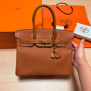 [백화점판/새상품급] 에르메스 버킨 30 골드 금장 앱송 토트백