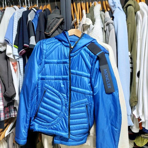 몽클레어 apex 블루 후드 패딩 자켓 3사이즈