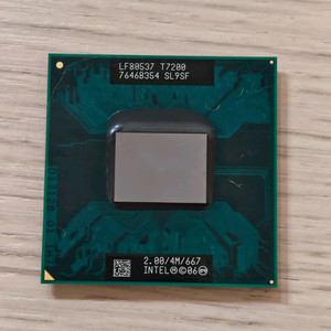 인텔 코어2 듀오 T7200 노트북 CPU 이미지