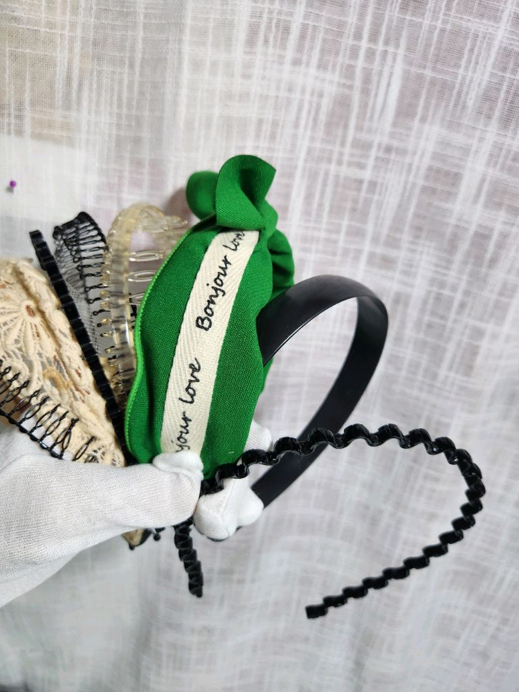 머리띠8종세트[레이스머리띠.리본머리띠 ...--1