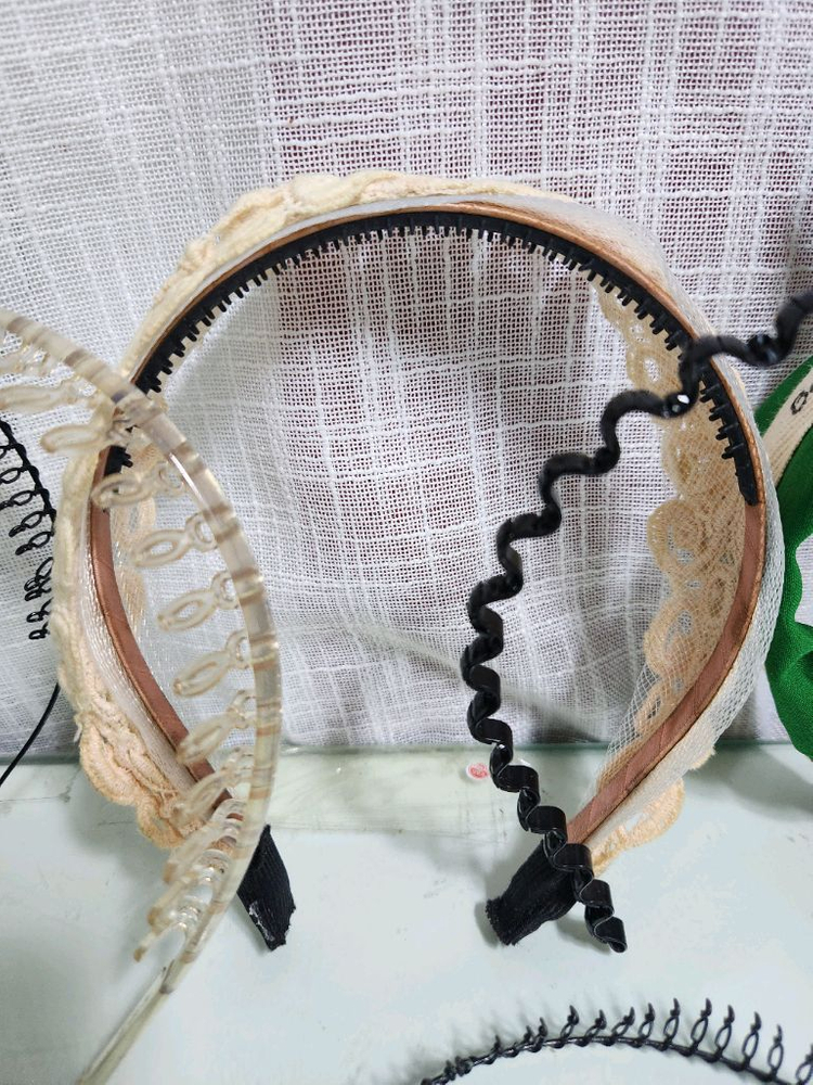 머리띠8종세트[레이스머리띠.리본머리띠 ...--6