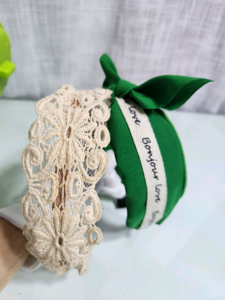 머리띠8종세트[레이스머리띠.리본머리띠 ...--9