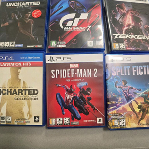 플스5 4 게임시디 판매합니다 언차티드 스파이더맨 스플릿픽션 고스트오브요테이