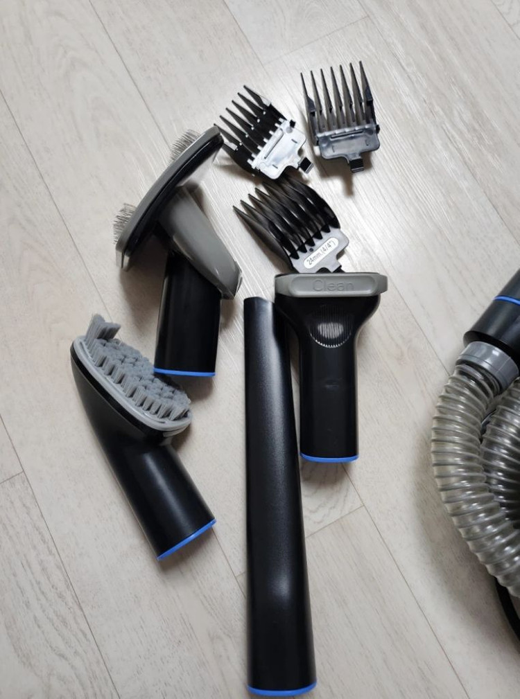 럽마이펫 애견 미용기 털날림 방지--3