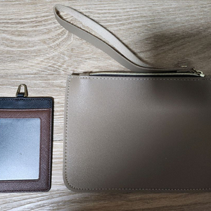 가죽 카드 지갑 파우치