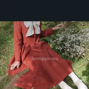 레드 원피스 드레스