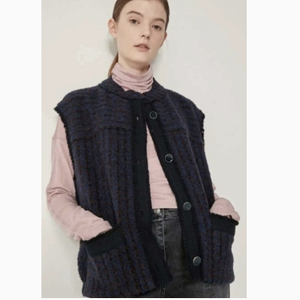 시스템 system 트위드 베스트 66사이즈 정품