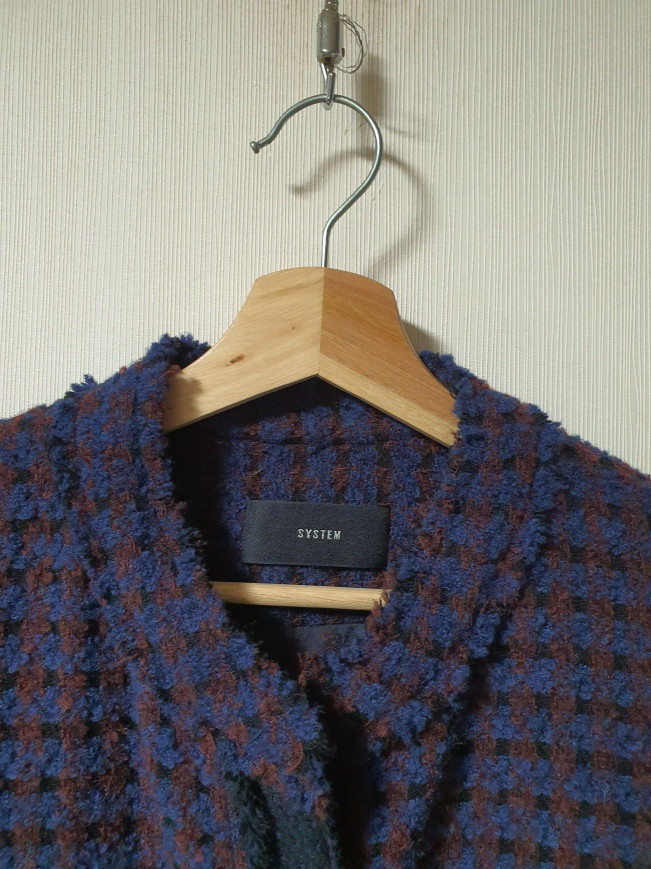 시스템 system 트위드 베스트 66사이즈 정품--5