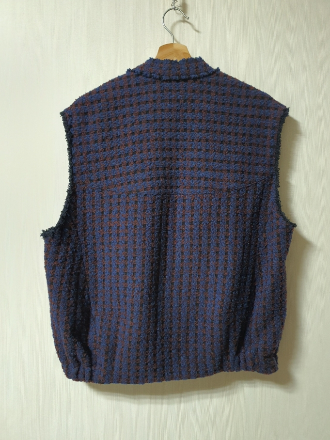 시스템 system 트위드 베스트 66사이즈 정품--6