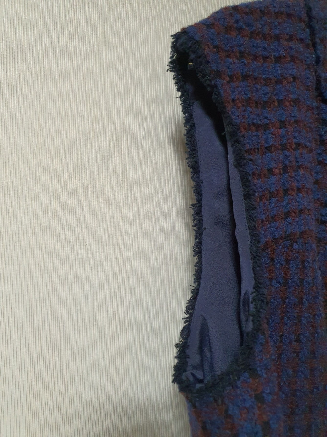 시스템 system 트위드 베스트 66사이즈 정품--4