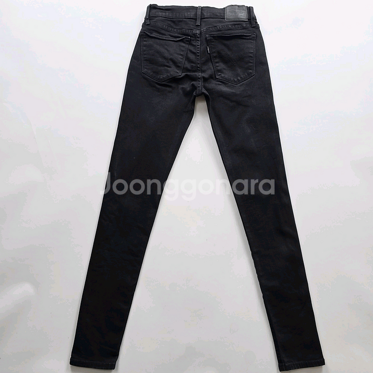 리바이스 청바지 흑청 스판 데님 사이즈25 R3901--2