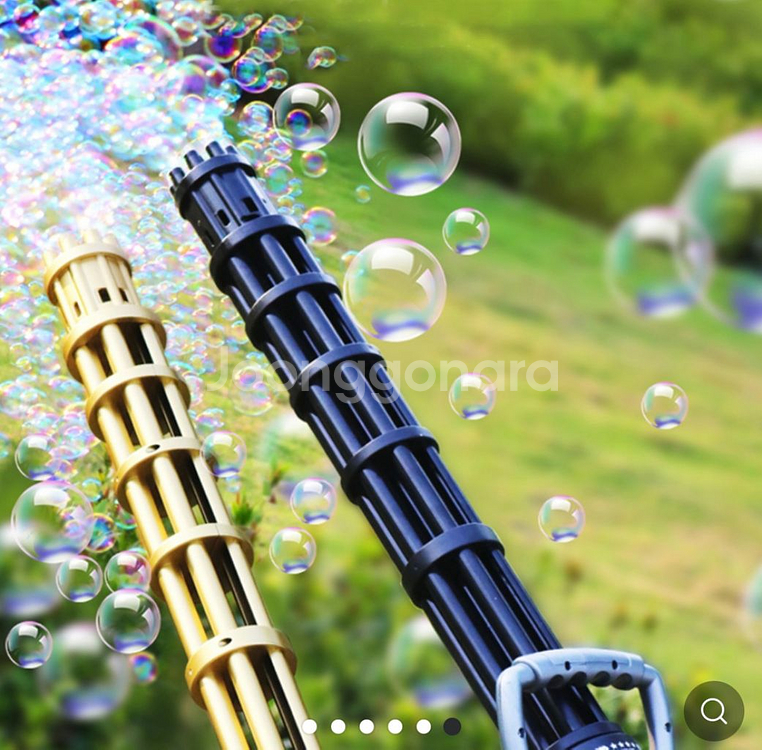[새제품] 자동 버블건 비눗방울총 바주카포 대형비눗방울--2