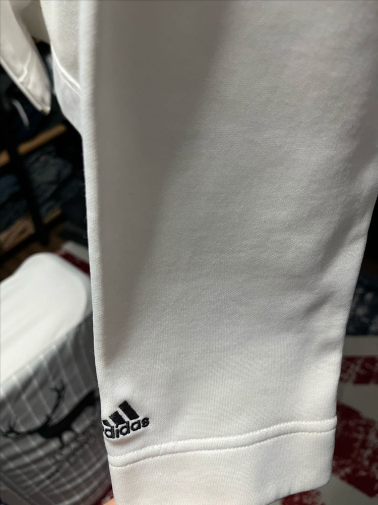 아디다스 흰색 3선 트랙탑--7