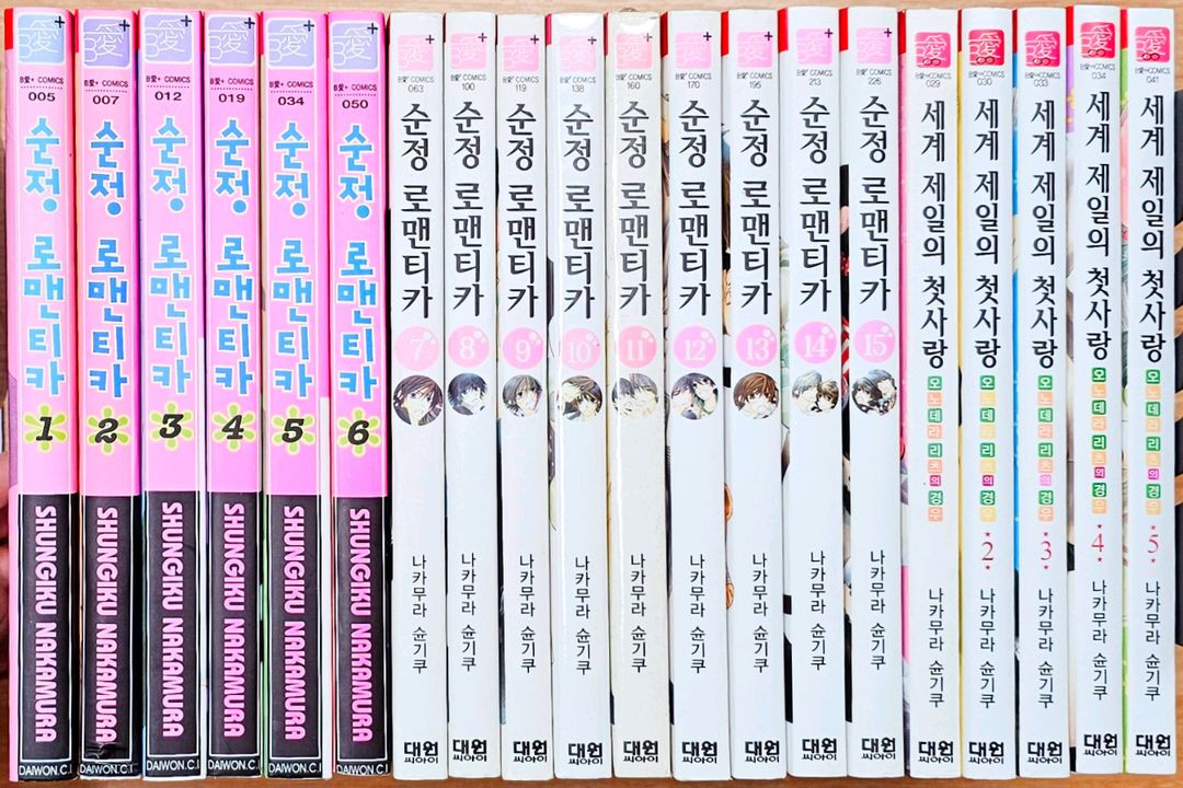 [미개봉 포함] 나카무라 슌기쿠 순정 로맨티카 세계 제일의 첫사랑 고전 희귀 비엘 순정로맨티카 BL 시리즈--1